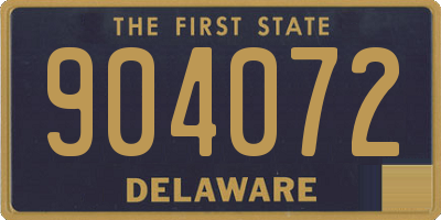 DE license plate 904072