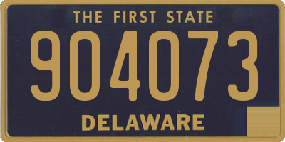 DE license plate 904073
