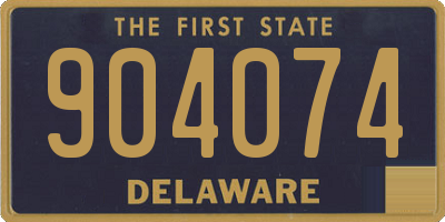 DE license plate 904074
