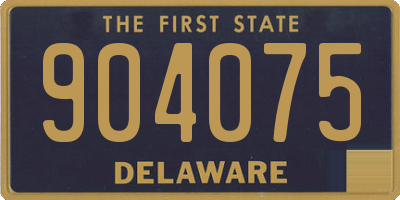 DE license plate 904075