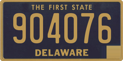 DE license plate 904076