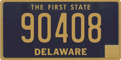 DE license plate 90408