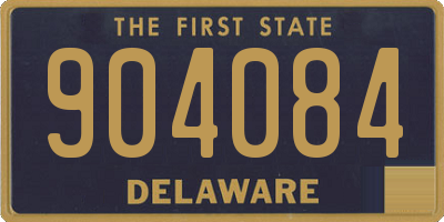 DE license plate 904084