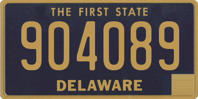 DE license plate 904089