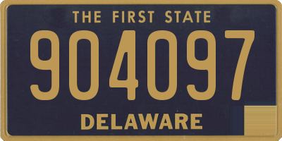 DE license plate 904097