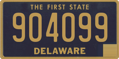 DE license plate 904099
