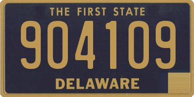 DE license plate 904109