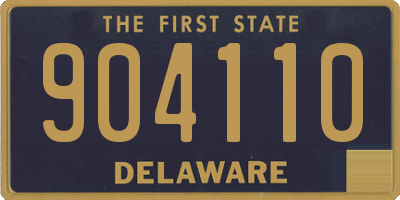 DE license plate 904110
