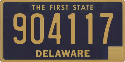 DE license plate 904117