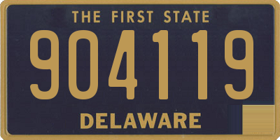DE license plate 904119