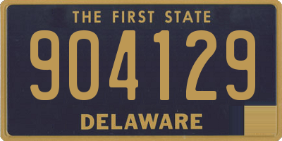 DE license plate 904129