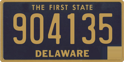 DE license plate 904135