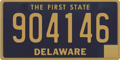DE license plate 904146