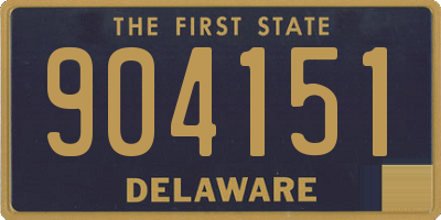 DE license plate 904151