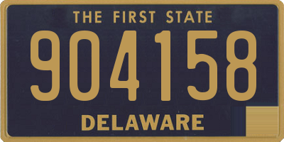 DE license plate 904158