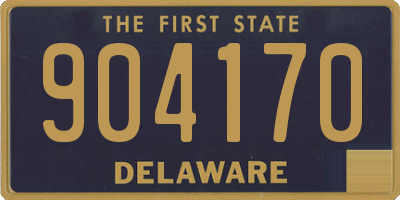 DE license plate 904170