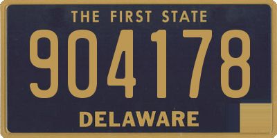 DE license plate 904178