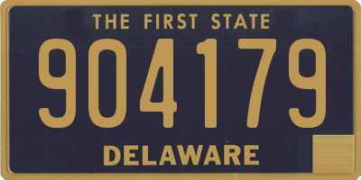 DE license plate 904179
