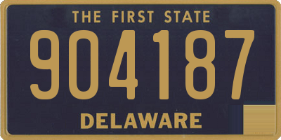 DE license plate 904187