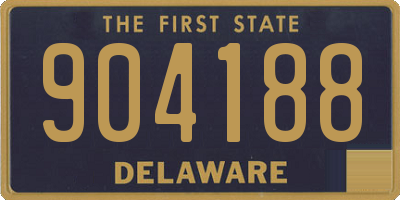 DE license plate 904188
