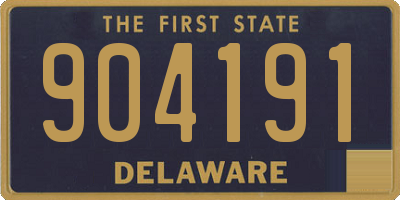 DE license plate 904191