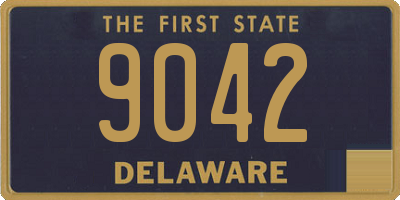 DE license plate 9042