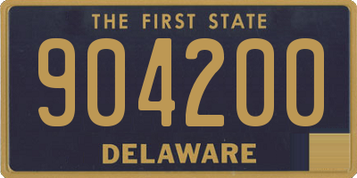 DE license plate 904200