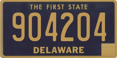 DE license plate 904204