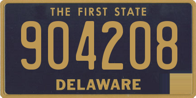 DE license plate 904208
