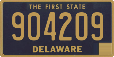 DE license plate 904209