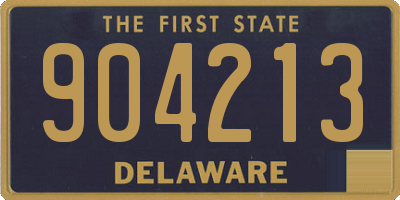 DE license plate 904213