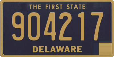 DE license plate 904217