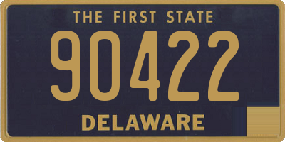 DE license plate 90422