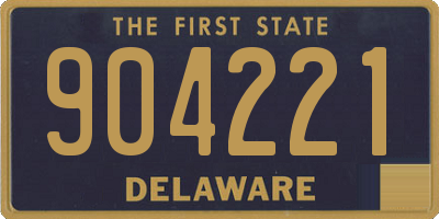 DE license plate 904221