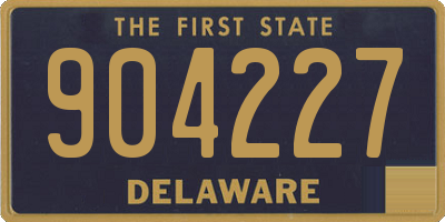 DE license plate 904227