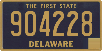 DE license plate 904228