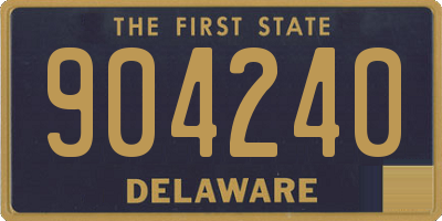 DE license plate 904240