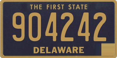 DE license plate 904242
