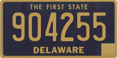 DE license plate 904255