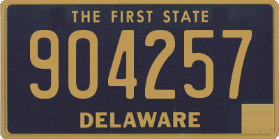 DE license plate 904257
