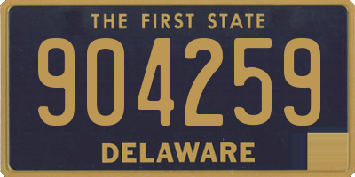 DE license plate 904259