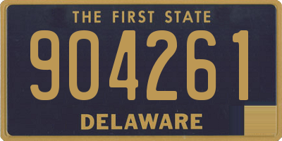 DE license plate 904261