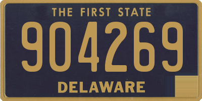 DE license plate 904269