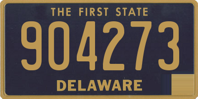 DE license plate 904273