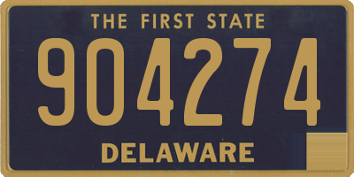DE license plate 904274