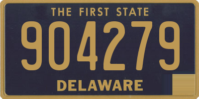 DE license plate 904279