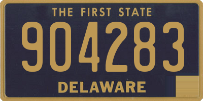 DE license plate 904283