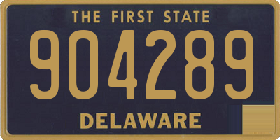 DE license plate 904289