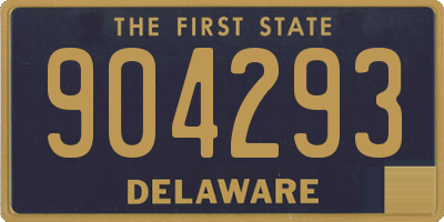 DE license plate 904293