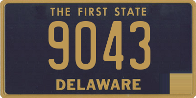 DE license plate 9043